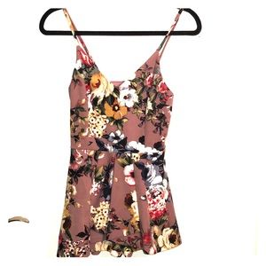 Aqua (Bloomingdales) form fitting ruffle romper